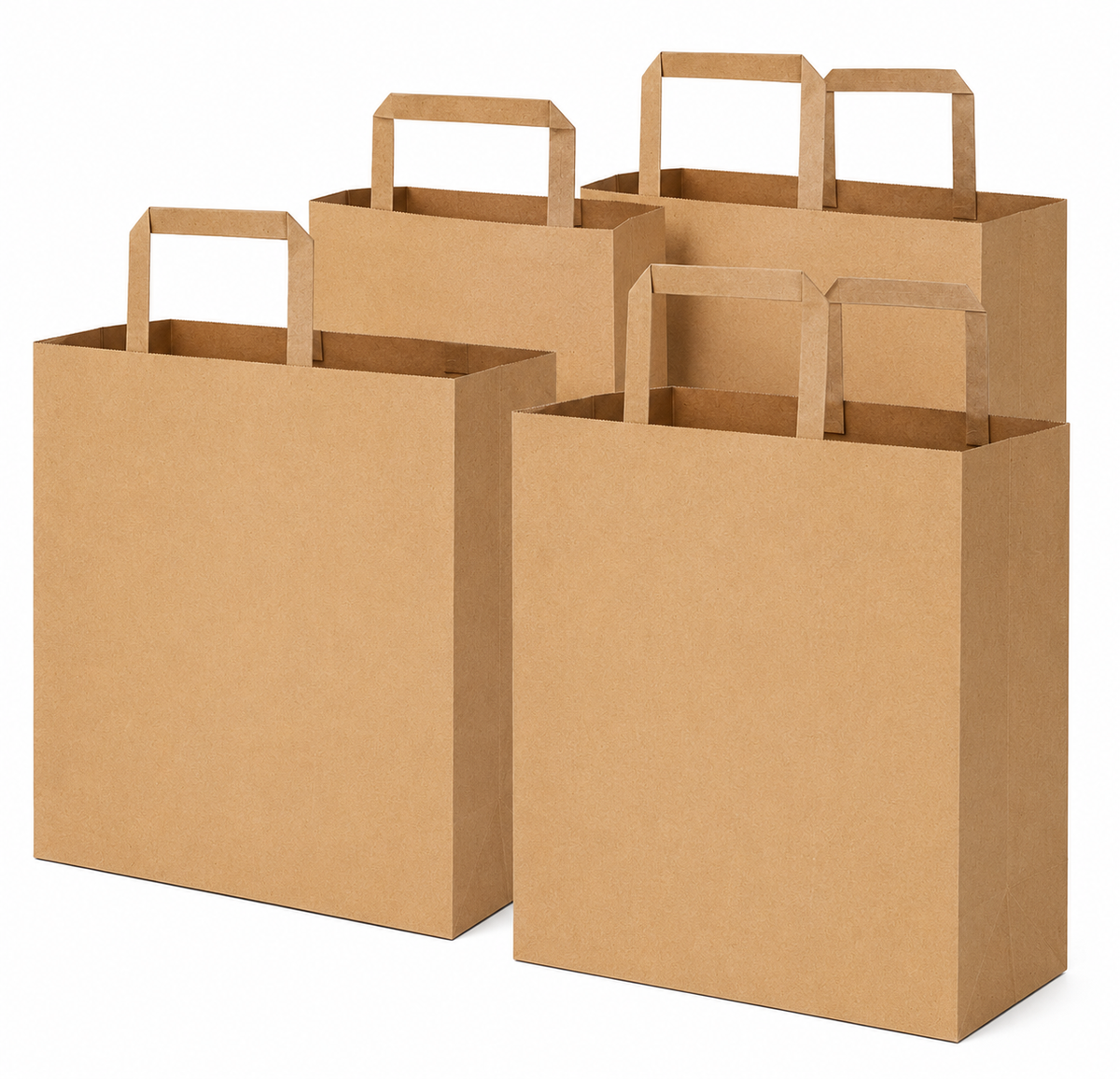 Duty Kraft Paper Grocery Bags With Handles
