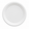 12" Compostable Bagasse Round Plate, White [500/Case]