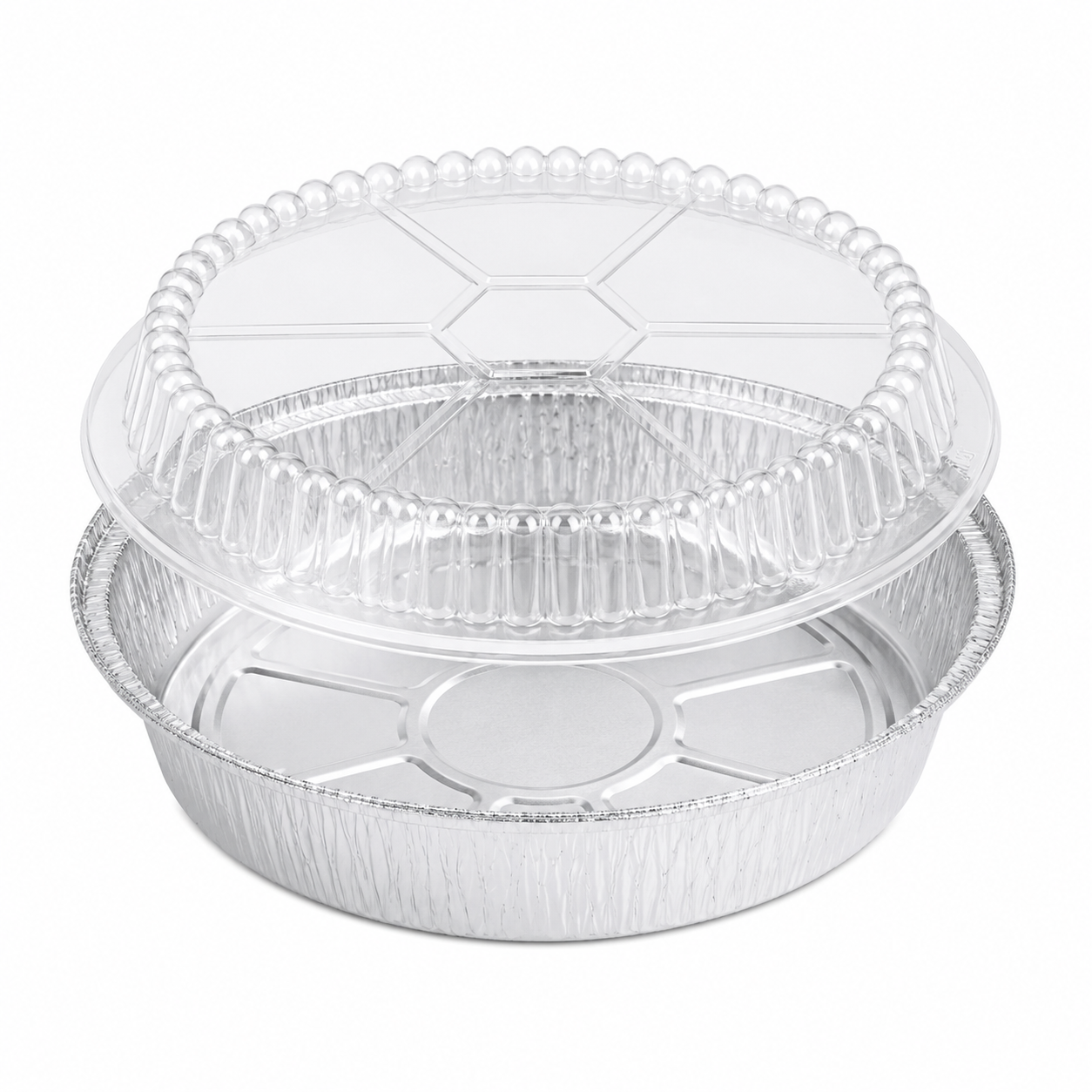 Dome Lids for 9" Foil Round Take Out Pan [500/Case]