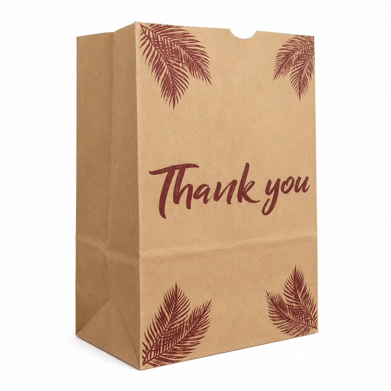 10 LB Heavy Duty Brown Paper Grocery Bag "Thankyou Print" [500/Case]