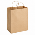 14" X 10" X 16 " Shopping Bag with Handle, Kraft [250 Pack]