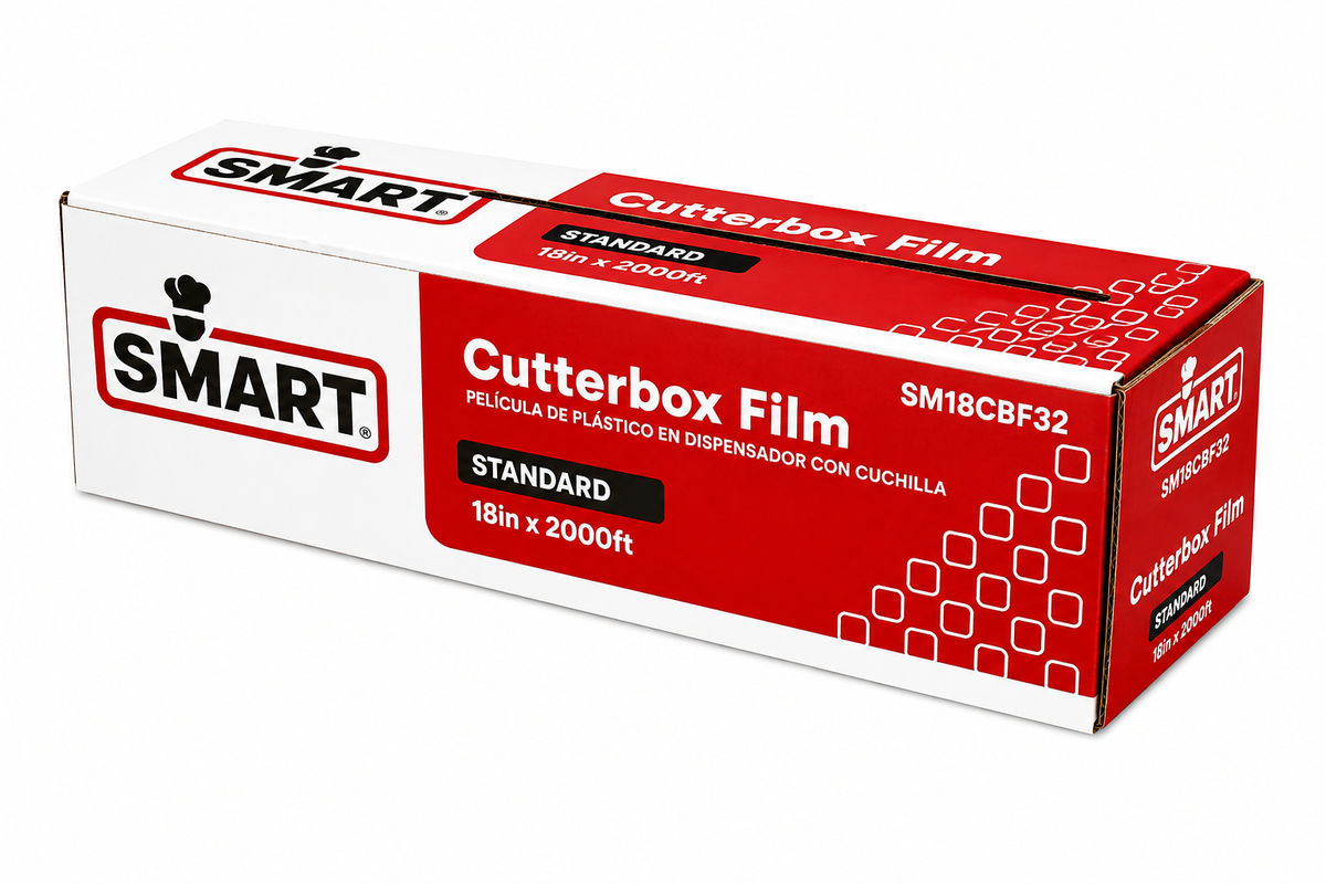 SMART Cutterbox Film 18" x 2000ft Food Service Wrap Kitchen Commercial Use